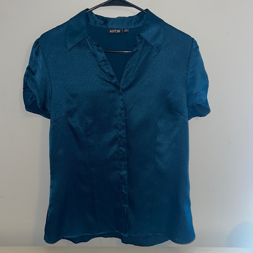 Satin button up